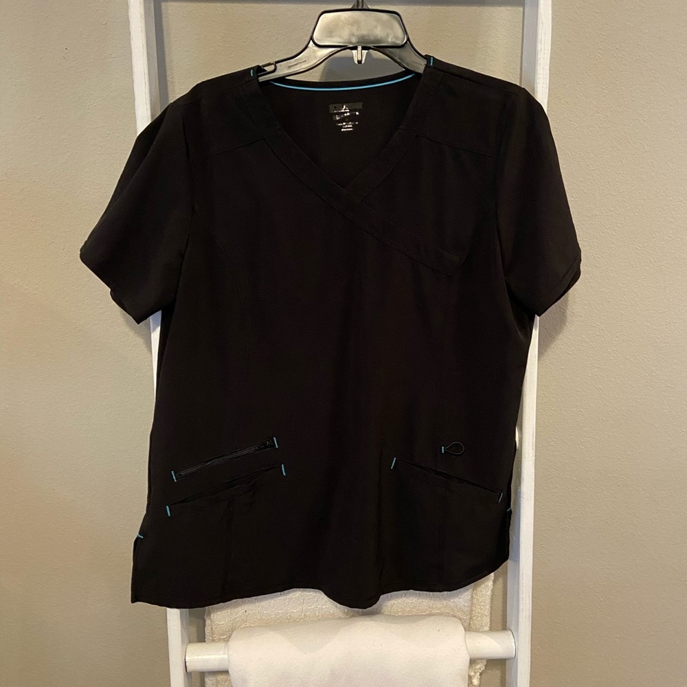 Black Scrubstar Scrub Top